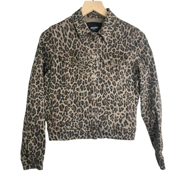 Nine West Women’s Animal Print Button Jacket - Picture 1 of 4